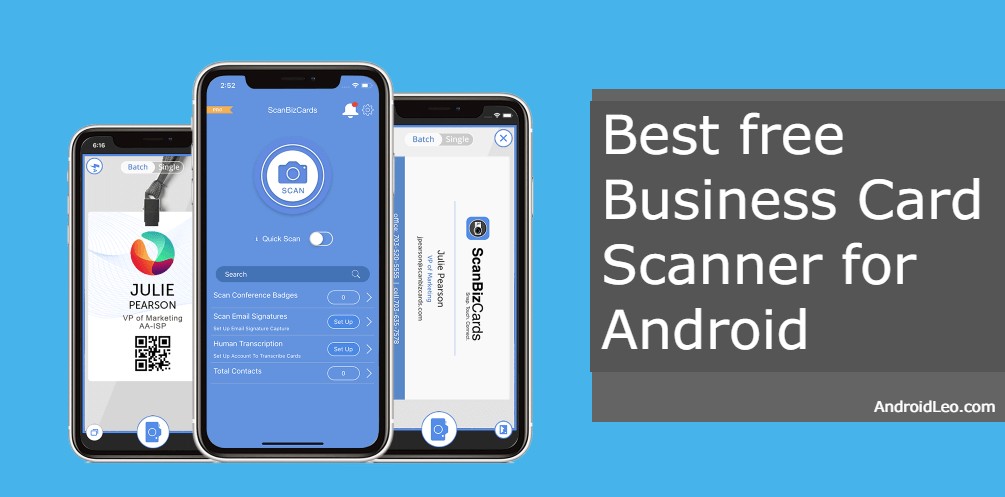 Best Free Business Card Scanner Apps For Android [2020]
