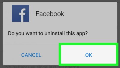 remove facebook for stop addiction