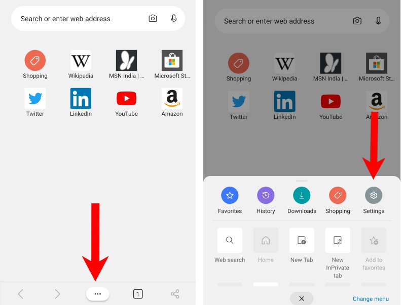 how to enable dark mode in edge browser android