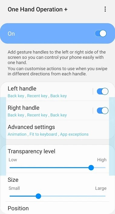 samsung one hand operation plus apk Download