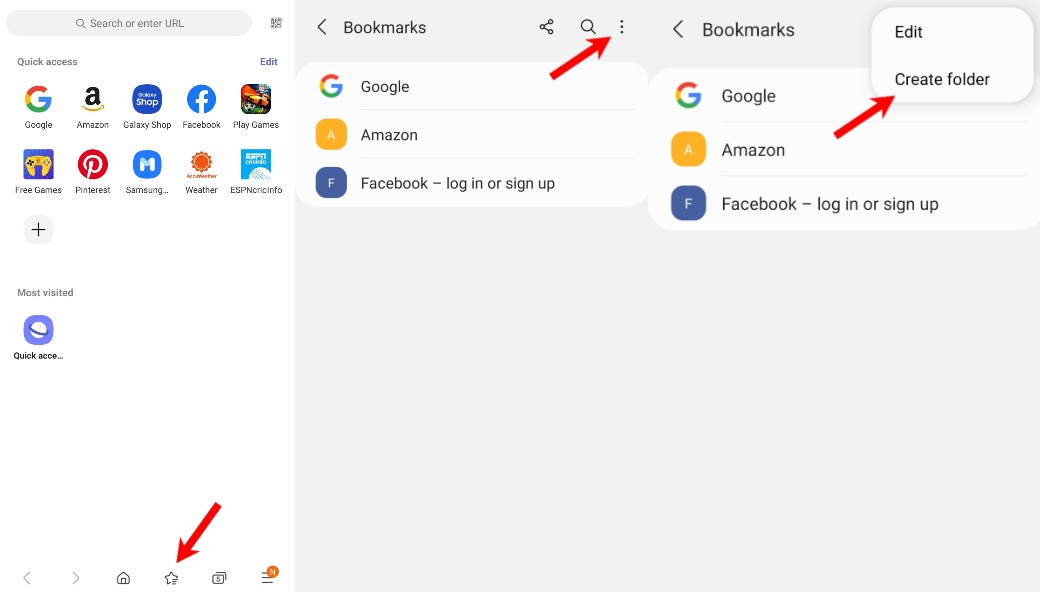 samsung browser bookmark tips and tricks 