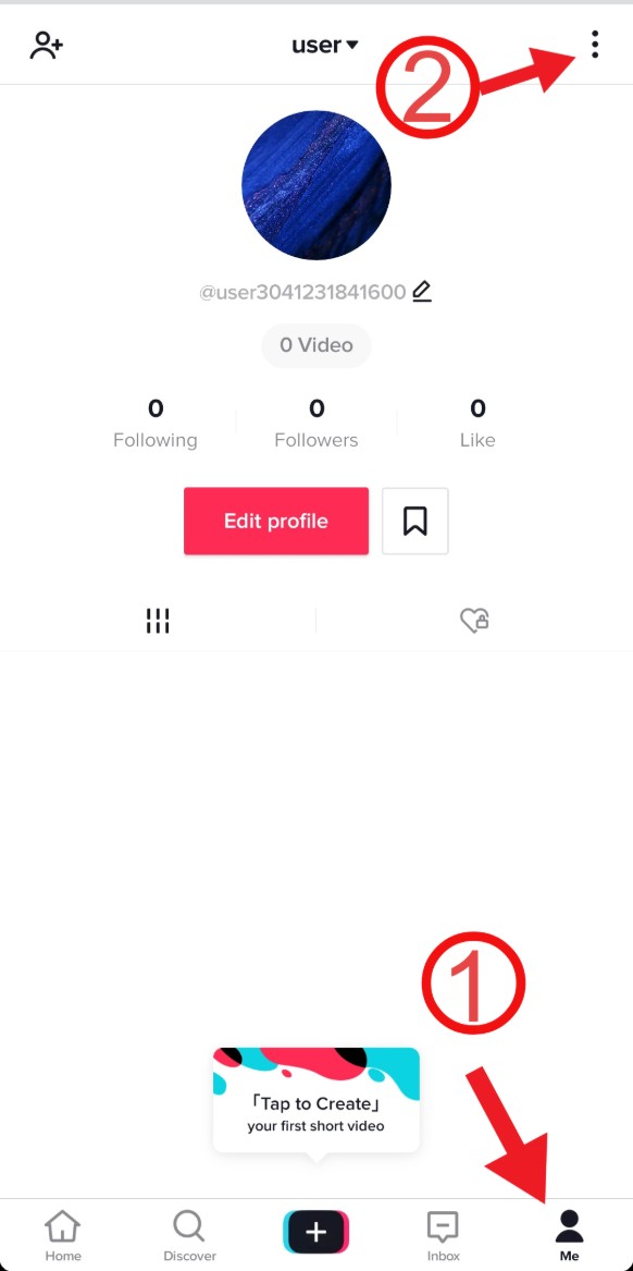 delete tiktok account in aap