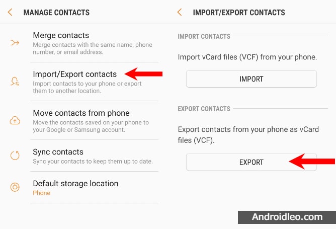 transfer contacts from samsung to xiaomi phone