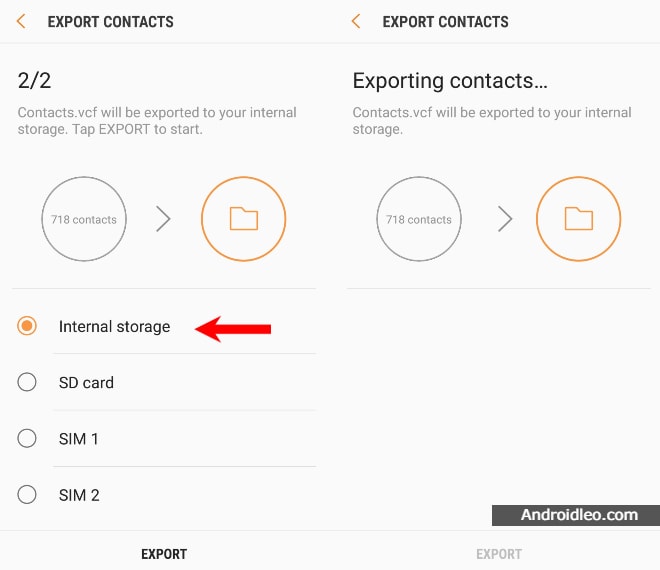 transfer your contacts from samsung phone to xiaomi